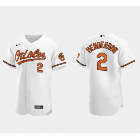 Youth Baltimore Orioles #2 Gunnar Henderson White Flex Base Stitched Baseball Jersey