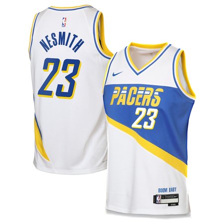 Men's Indiana Pacers #23 Aaron Nesmith Nike White 2025/26 City Edition Swingman Jersey