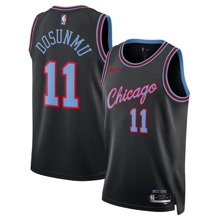 Men's Chicago Bulls #11 Ayo Dosunmu Black 2025/26 City Edition Swingman Jersey