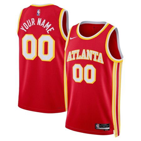 Men's Atlanta Hawks Nike Red Swingman Icon Edition Custom Jersey