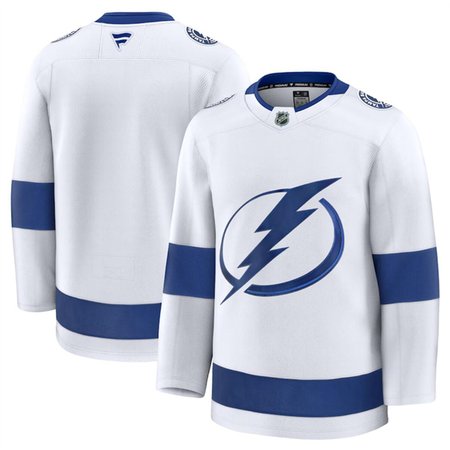 Youth Tampa Bay Lightning Blank White 2024-25 Away Stitched Hockey Jersey
