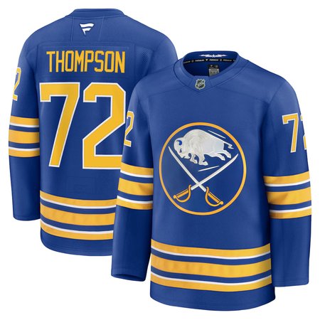 Men's Buffalo Sabres #72 Tage Thompson Blue 2024-25 Stitched Premium Jersey