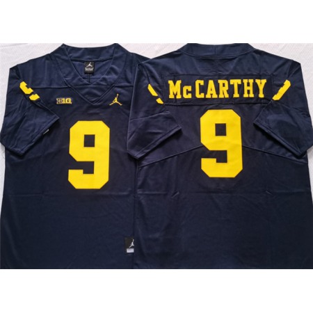 Men's Michigan Wolverines #9 McCARTHY Navy Stitched Jersey Men's Michigan Wolverines #9 McCARTHY Navy Stitched Jersey