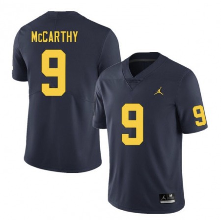 Men's Michigan Wolverines #9 J.J. McCarthy Navy Stitched Jersey Men's Michigan Wolverines #9 J.J. McCarthy Navy Stitched Jersey