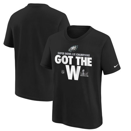 Youth Philadelphia Eagles Nike Black Super Bowl LIX Champions Parade T-Shirt