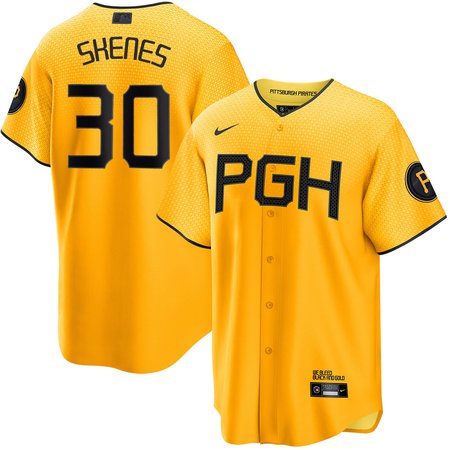 Youth Pittsburgh Pirates #30 Paul Skenes Gold City Connect Stitched Jersey