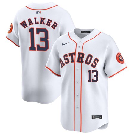 Youth Houston Astros #13 Christian Walker White 2025 Home Limited Stitched Baseball Jersey