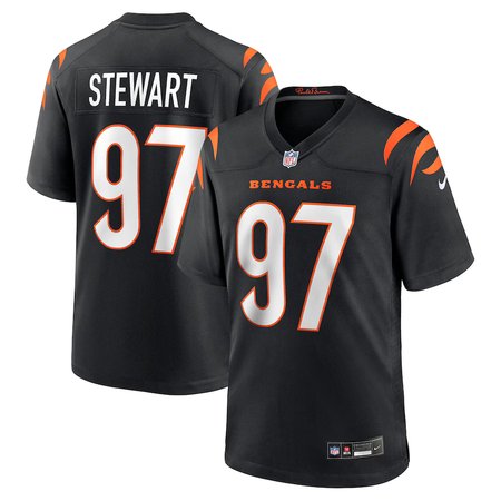 Men's Cincinnati Bengals #1 Shemar Stewart Nike Black 2025 NFL Draft First Round Pick Game Jersey Men's Cincinnati Bengals #1 Shemar Stewart Nike Black 2025 NFL Draft First Round Pick Game Jersey