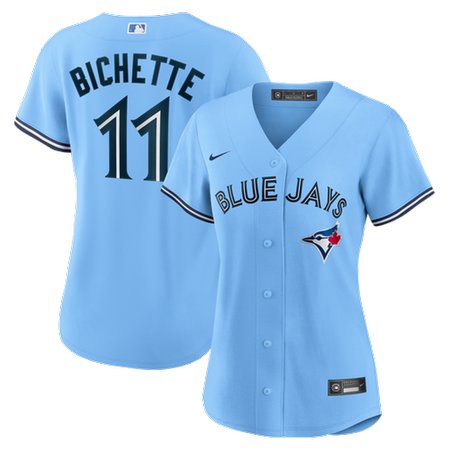 Women's Toronto Blue Jays #11 Bo Bichette Nike Powder Blue Alternate Replica Player Name Jersey