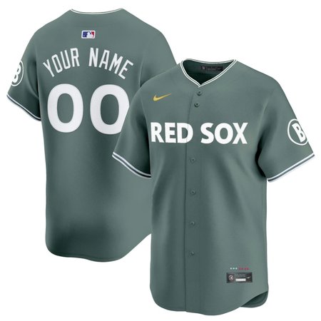 Men's Boston Red Sox Custom Nike Green 2025 City Connect Elite Player Jersey