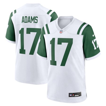 Men's New York Jets Davante Adams Nike White Classic Alternate Game Jersey