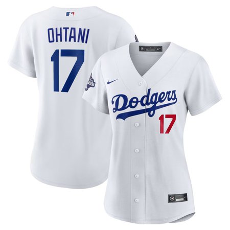 Women's Los Angeles Dodgers #17 Shohei Ohtani Nike White 2025 World Series Champions Home Limited Jersey