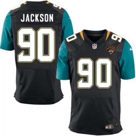 Jaguars #90 Malik Jackson Black Alternate Men's Stitched NFL Elite Jersey